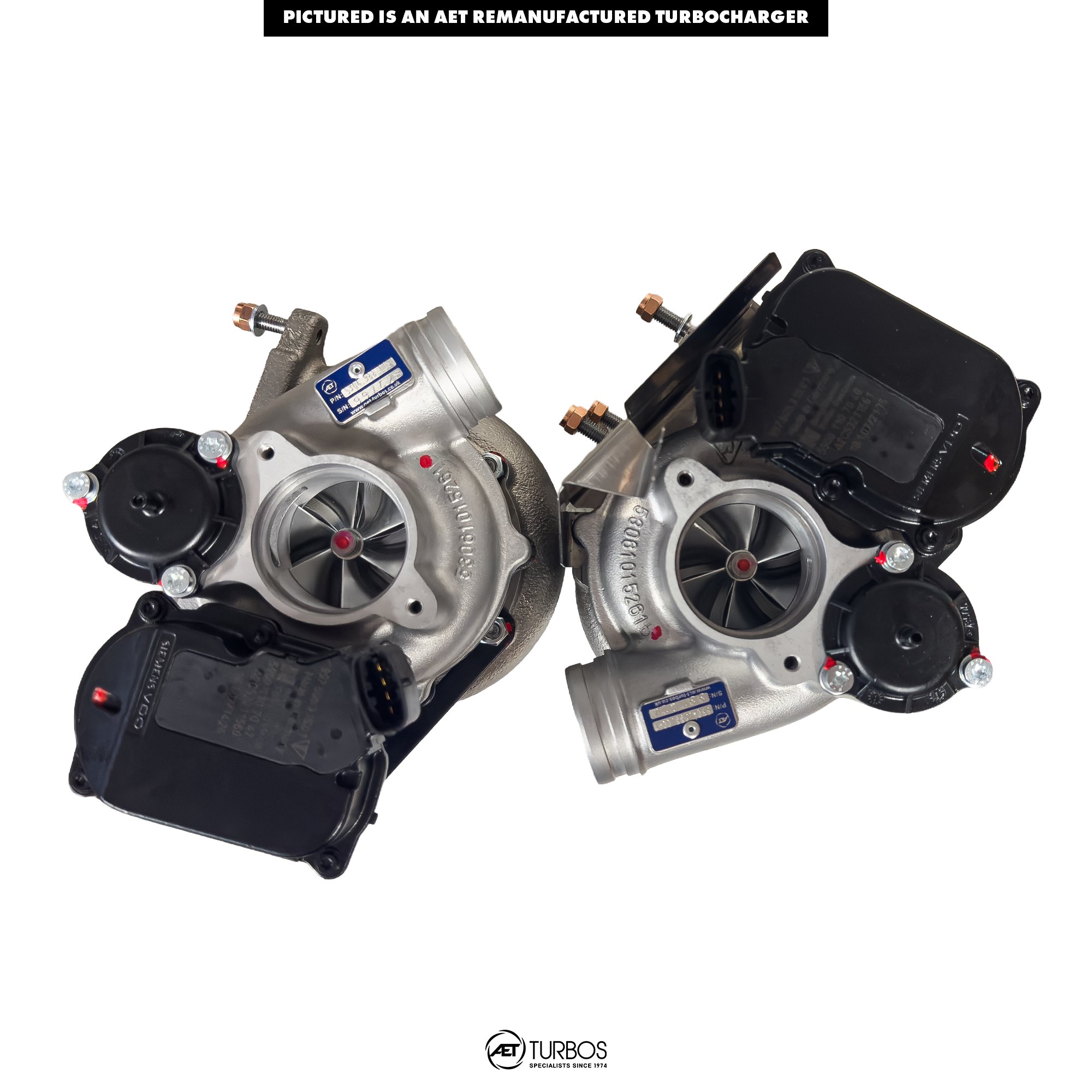 BorgWarner BV50 Stage 3 Upgrade Porsche 911 Turbo (997) Turbochargers (L&R)- 5304 988 0060, 5304 988 0061