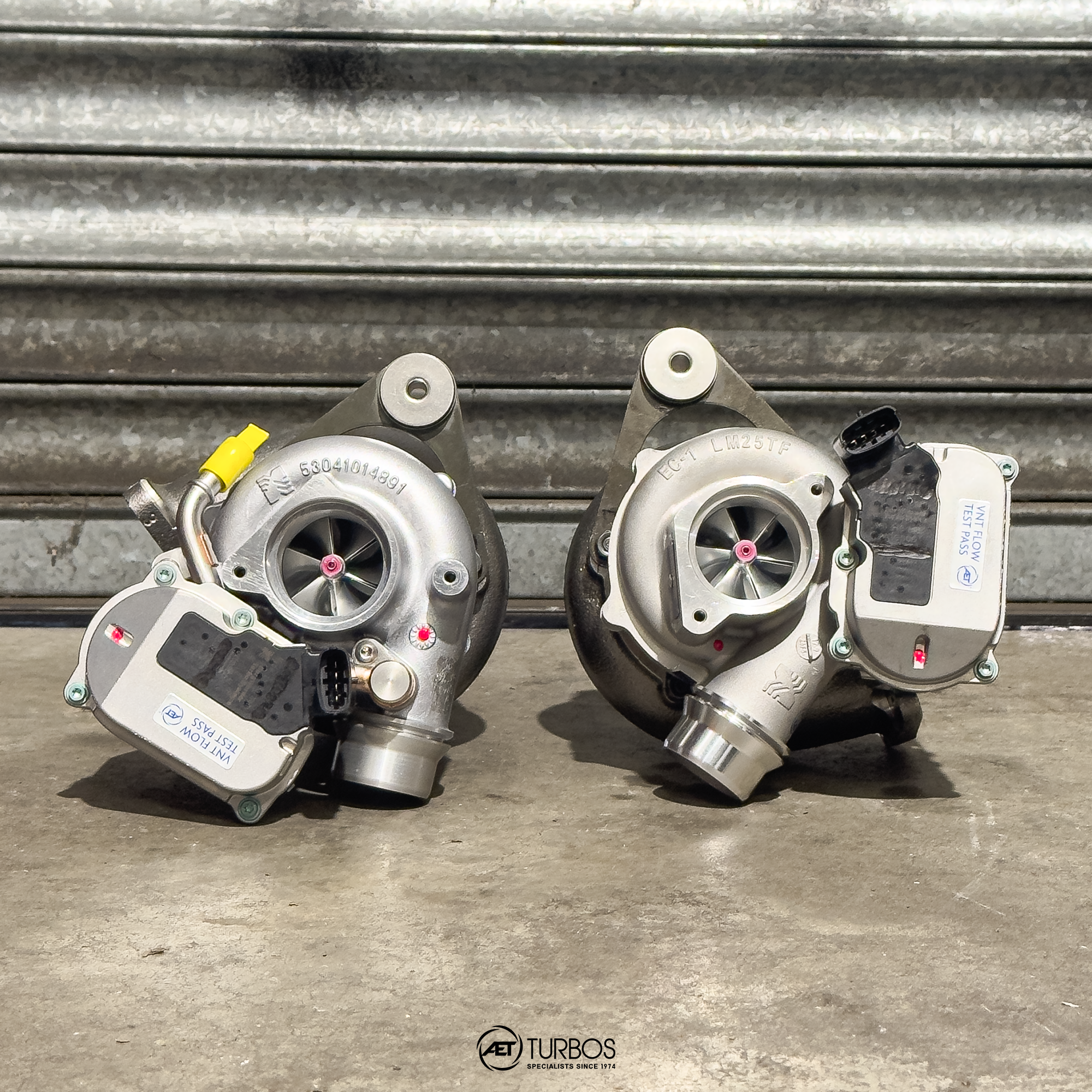 BorgWarner BV50 Porsche 911 Turbo S Turbochargers - 5304 998 0333 & 5304 998 0334 - Left & Right Banks
