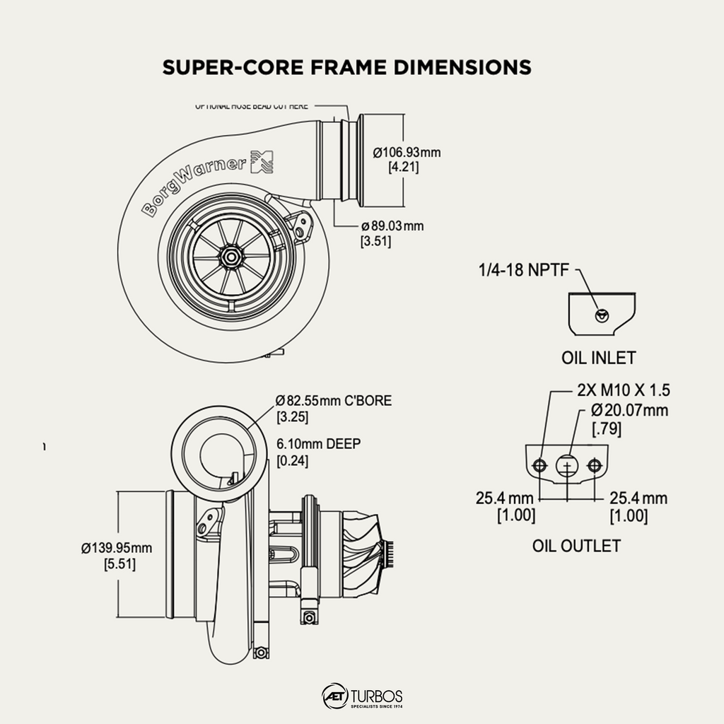 BorgWarner Airwerks S400SX-E Supercore - 14009097013