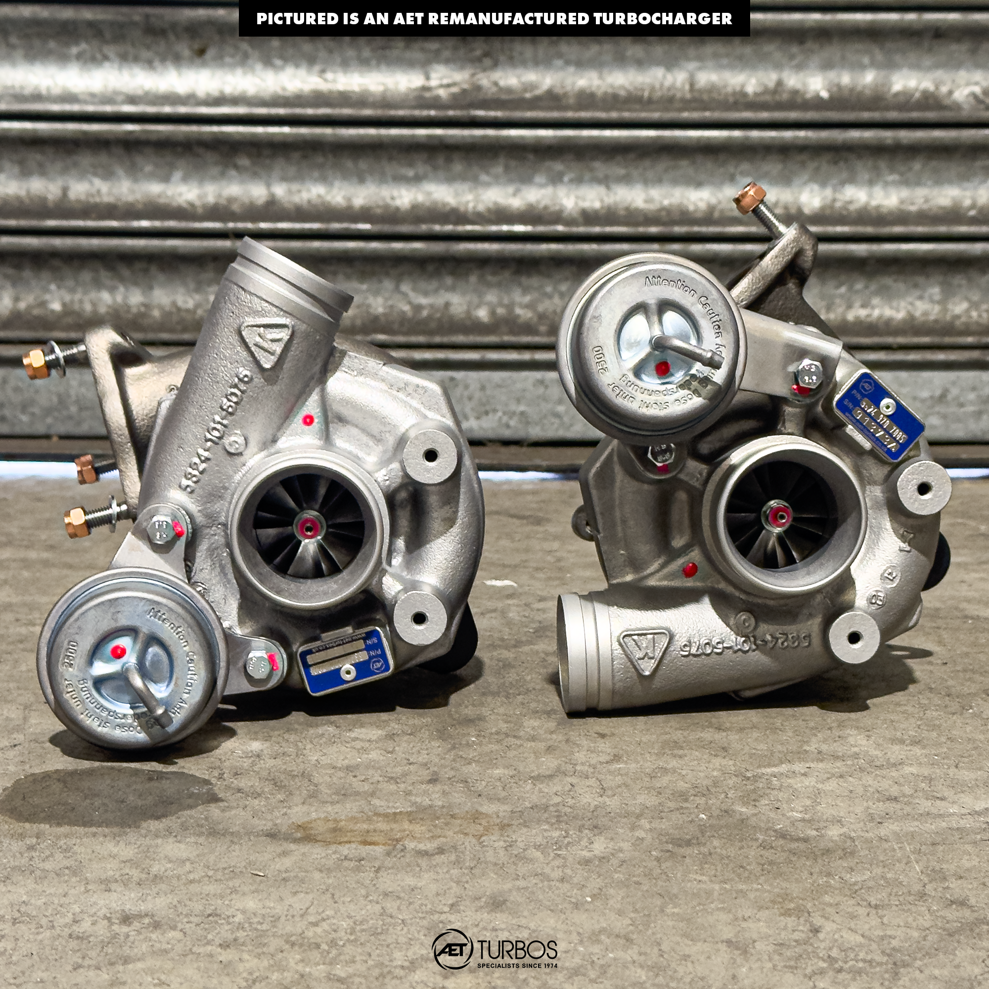 BorgWarner K24 Porsche 911 (996) Turbochargers - 5324 970 7005 & 5324 970 7006