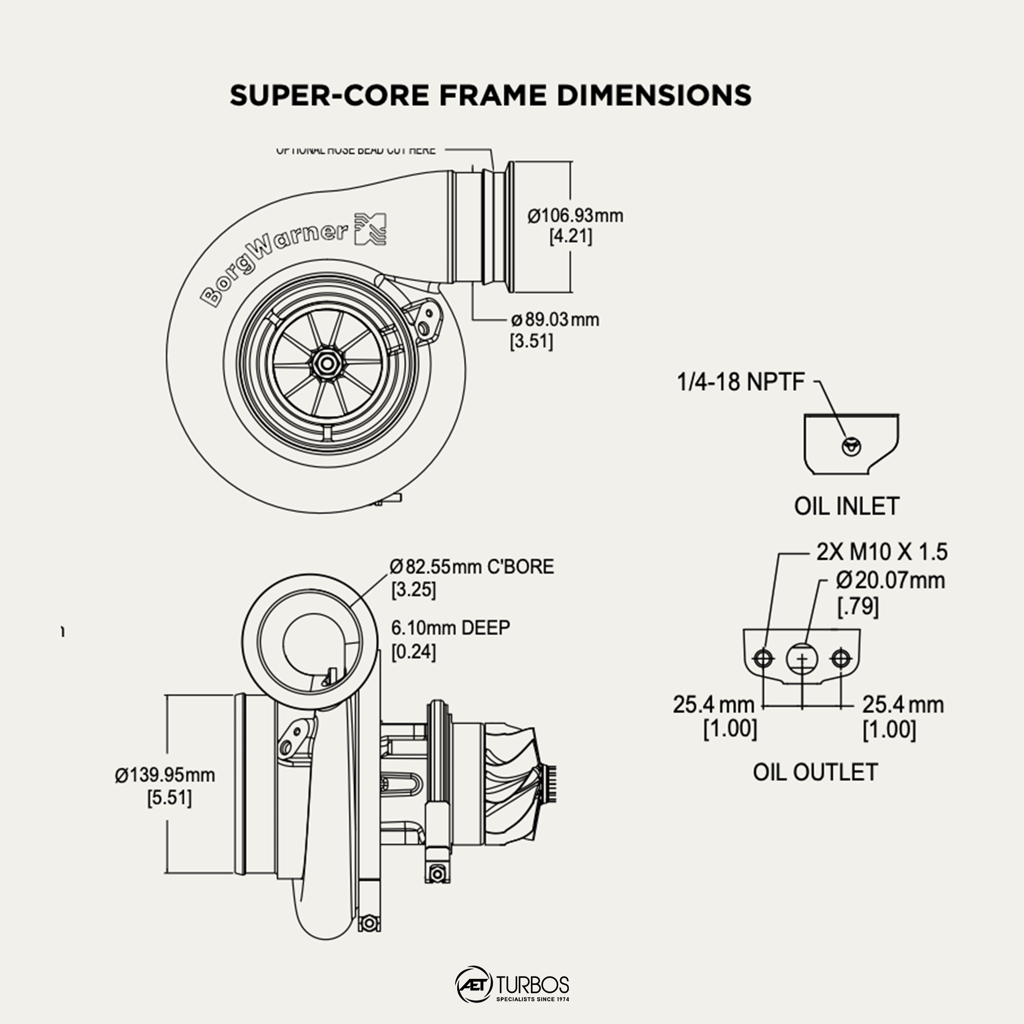 BorgWarner Airwerks S400SX-E Supercore - 14009097010