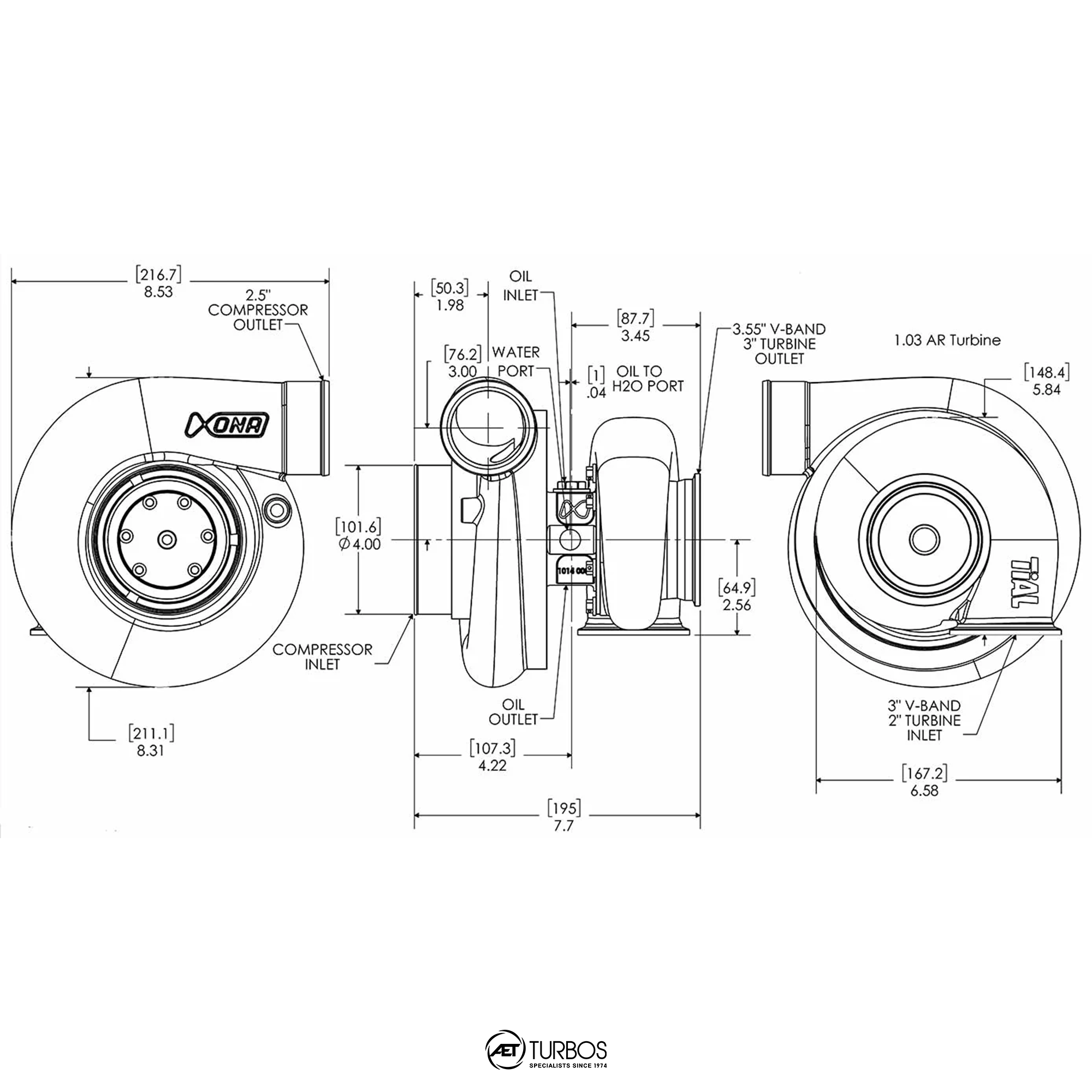 Xona Rotor X4C XRC7269S Turbocharger | 550 - 1100 HP