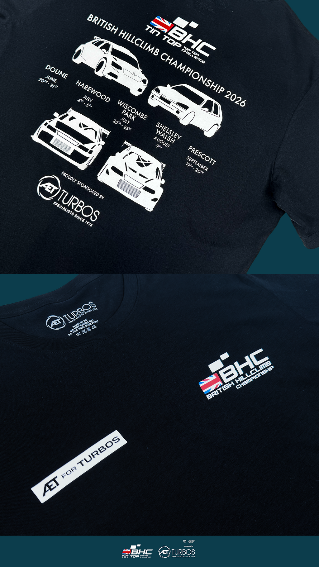 Limited Edition 2026 Tin Top Challenge T-Shirts - AET Turbos