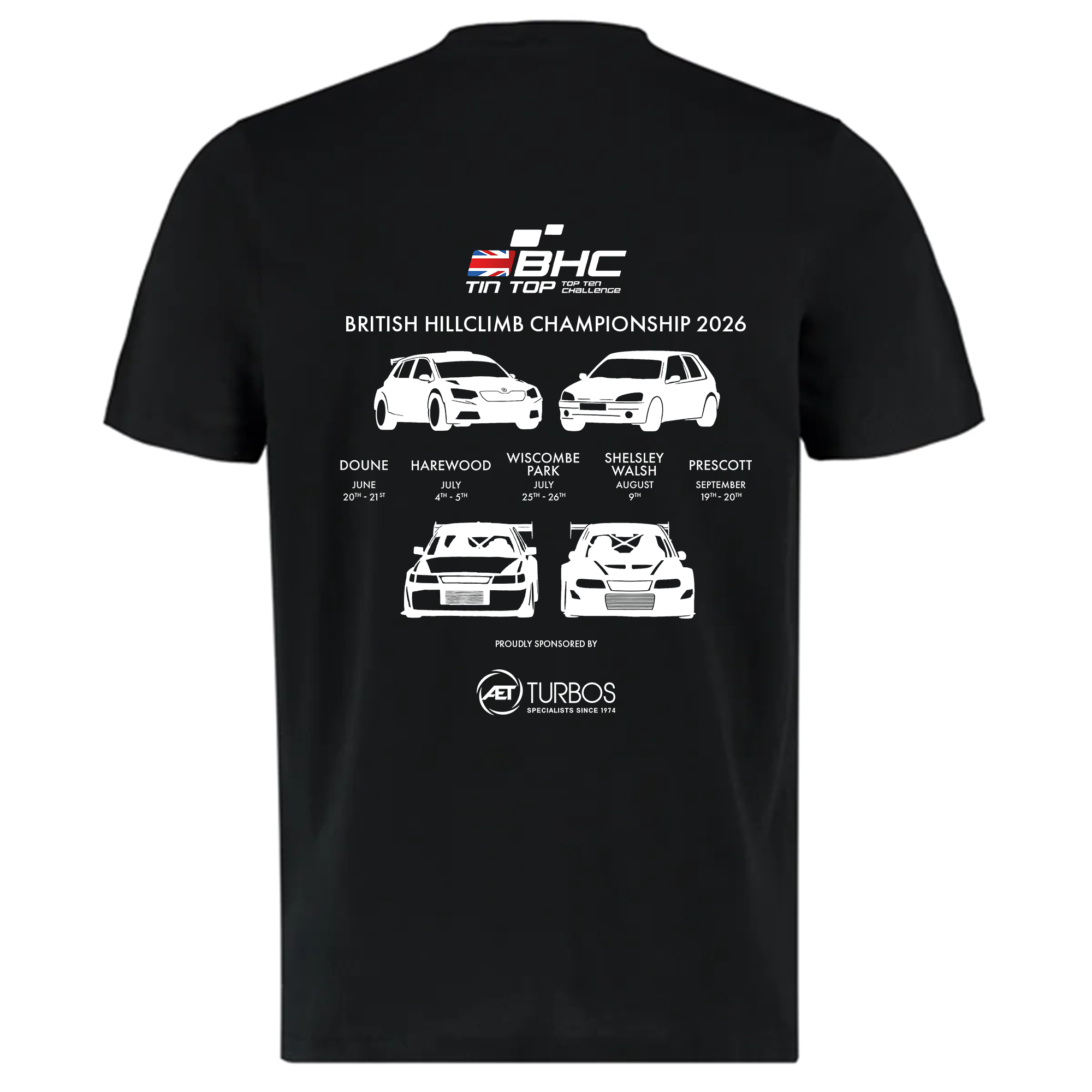 Limited Edition 2026 Tin Top Challenge T-Shirts - AET Turbos