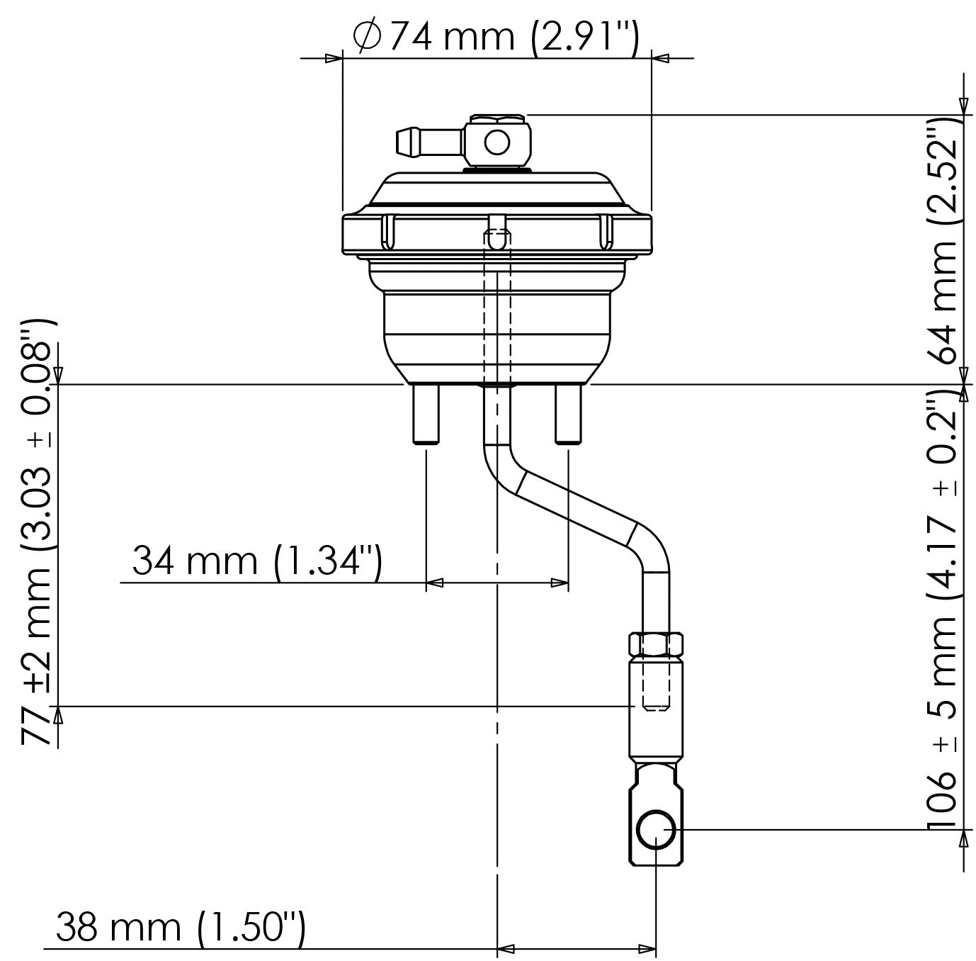 IWG75 SUBARU WRX 2009 - 2014/WRX STI 04 - CURRENT 7 PSI BLACK