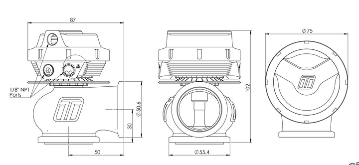 GEN-V WG40 Comp-Gate 40 14PSI Black