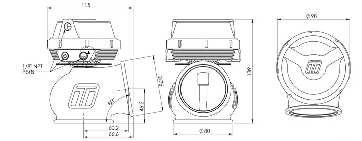 GEN-V WG60 Power-Gate 60 14PSI Black