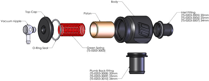 Kompact Plumb Back-25mm